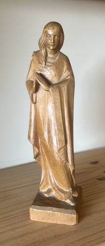 Hand carved wooden - hand, madonna
