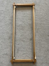 Vintage Wooden Rotating Tapestry Embroidery Frame 31” X 12” (one Screw Missing)