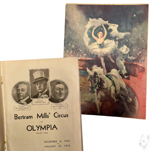 Vintage 1933 bertram mills - vintage,