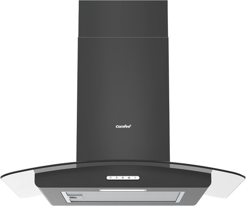 60cm curved glass cooker - curved, hood