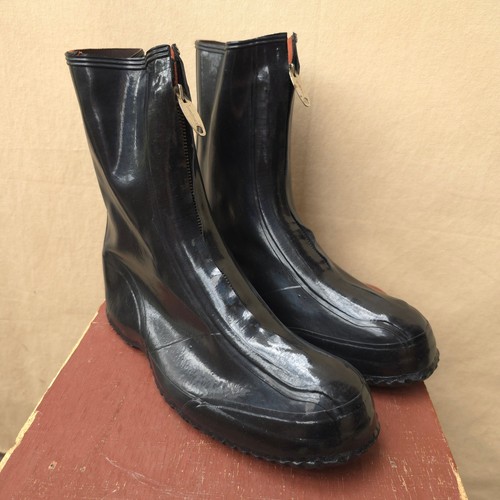 Vintage 70s black - black, rubber