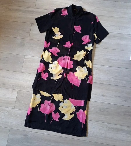 Eugen klein black - floral, sheer