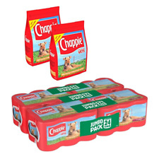 Chappie Adult Dog Food Dry Cereal Bags Wet Can Tin Small Medium Large Bulk Packs
