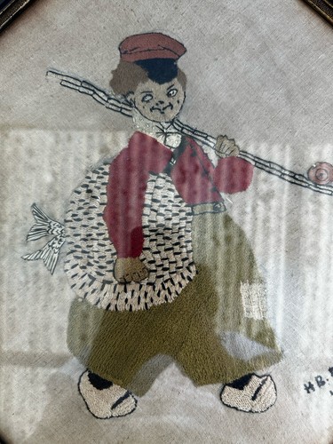 Antique hand embroidered - hand,