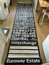 RARE West Yorkshire PTE Bradford Depot Main Front Bus Destination Blind 1970s