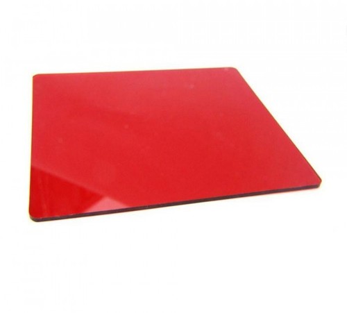 Square coloured red filter - square,