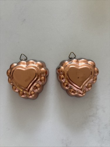 Vintage french copper heart - copper,