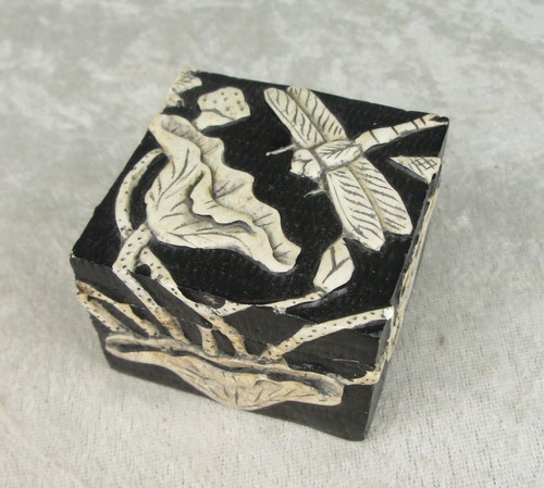 Chinese soapstone box - soapstone,