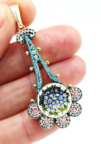 Micro mosaic pendant - micro,