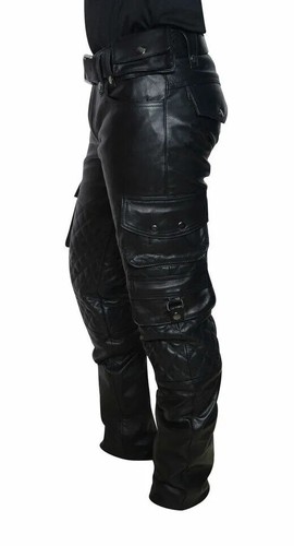 Mens leather cargo pants - mens,