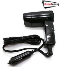 Small 12V Black Compact Travelling Festival & Camping Portable In Car Hair Dryer