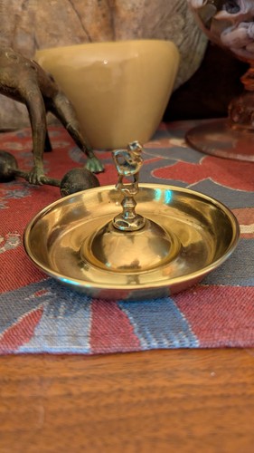 Vintage brass men valet tray - men's,