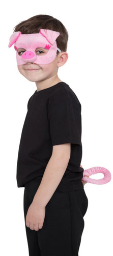 Pig mask tail childrens - pig,