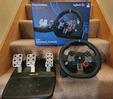Logitech G29 Driving Force Racing Wheel & Pedals PS 3, 4, 5  + DIRT RALLY Game