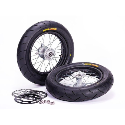 Supermoto wheel and tyre - 10",