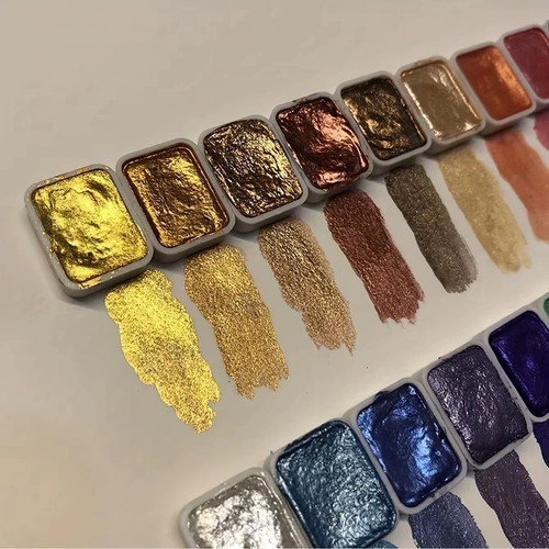 Colors metallic watercolor - colors,