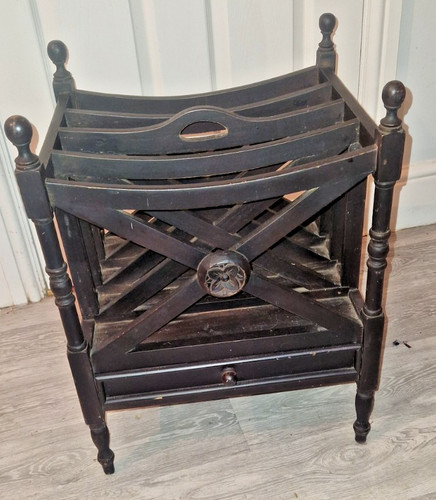 Vintage large black - black, rose