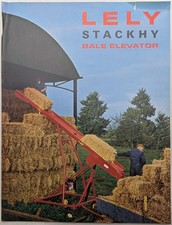 Original British Lely Stackhy Bale Elevator Single Sheet Brochure, c 1960's