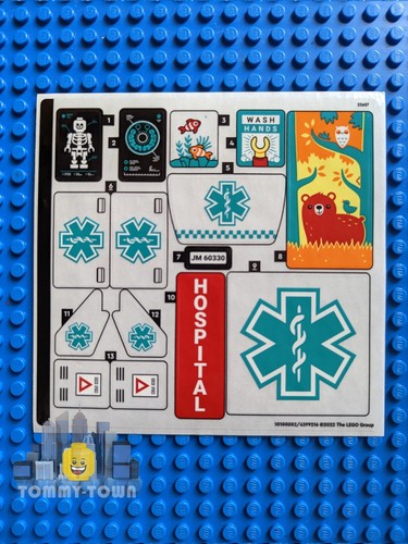 Lego town city sticker - sticker, sheet