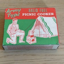 Vintage New and Unused Pypro Army Type Solid Fuel Picnic Cooker