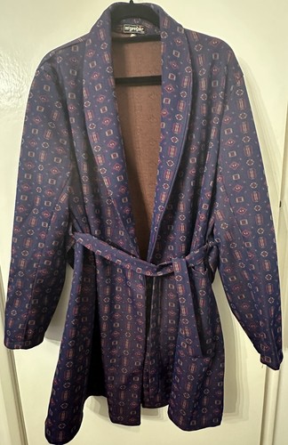 70s men blue geometric - 70s, men's