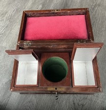 Antique Wooden Tea Caddy -