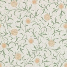 William Morris & Co Scroll Wallpaper 210365 Colour Thyme/Pear