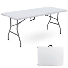 6ft Folding Table Trestle Camping Party Picnic BBQ Stall Garden Indoor Outdoor