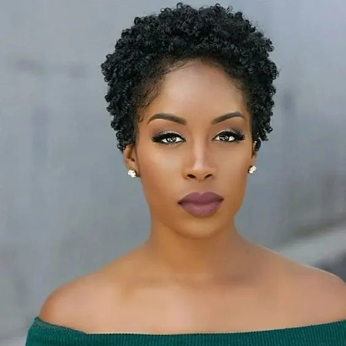 Short black pixie - short,