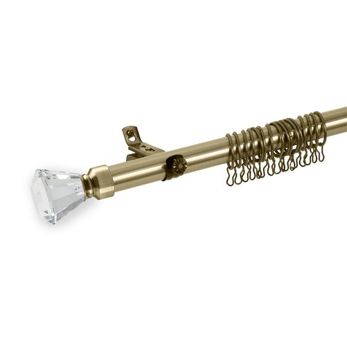 Extendable metal curtain - curtain, pole