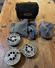 LAMSON KONIC 4 FLY REEL SALMON FISHING WITH 2 SPARE SPOOLS.. HARDY LINE