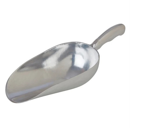 12oz aluminium flour scoop - aluminium,