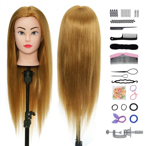 Real hair training head - real,