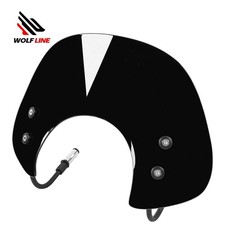 WOLFLINE Windscreen for Vespa/Piaggio GTS 250 300 2017-2019 Black Windshield