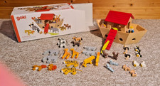 Goki Wooden Noah's Ark Toy - Great Condition, in box, FREE UK POSTAGE!