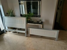 Bed frame Double wood gray