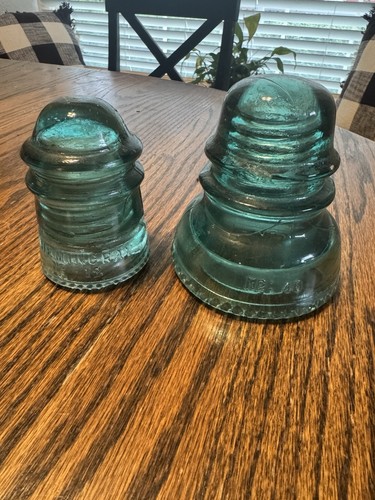 Hemingray vintage glass - hemingray,