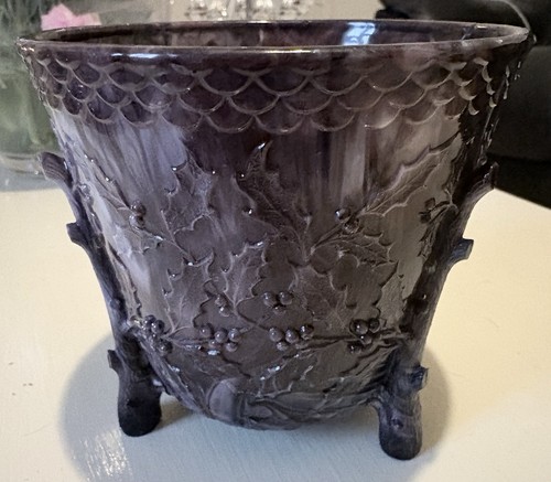 Vintage purple slag glass - purple,