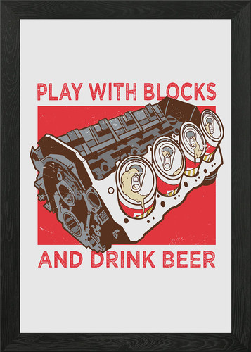 Engine beer minimalistic
