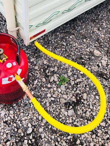 Static caravan gas - gas, hose