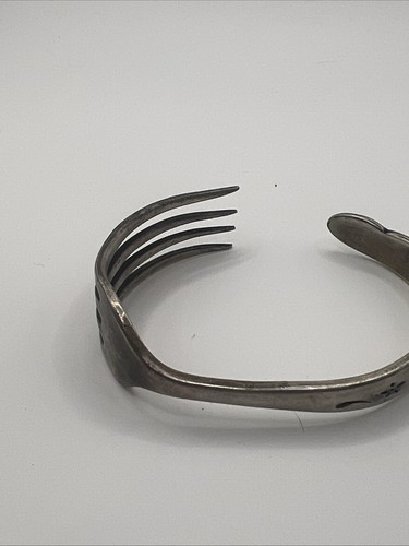 Silver overlay fork bracelet - fork,