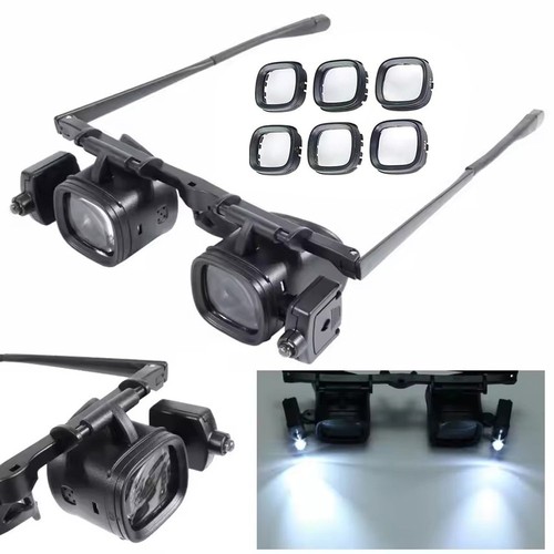Led headband magnifier - led,