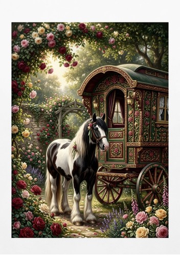 Rose garden romany - rose,