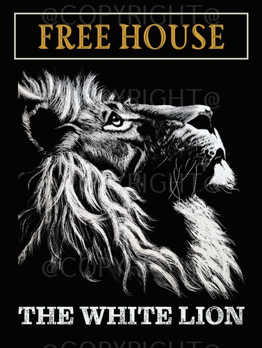 White lion traditional british - white,