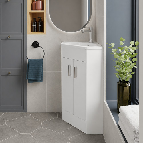 500mm corner vanity unit - corner,