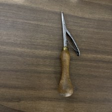 ANTIQUE BROWNS PATENT BODGER RAG RUG TOOL LATCH HOOK MADE IN ENGLAND