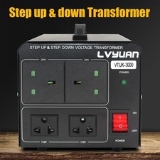 3000W Peak Voltage Converter Step Up/Down Transformer 240V to 110V/110V to 240V