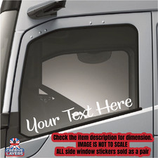 Custom Truck Side Window