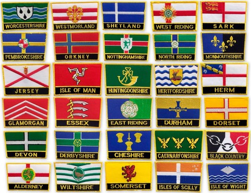 County flags badges - county,