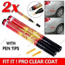 2xClear Car Scratch Repair Remover Magic Pen Clear Coat Applicator For Any Color